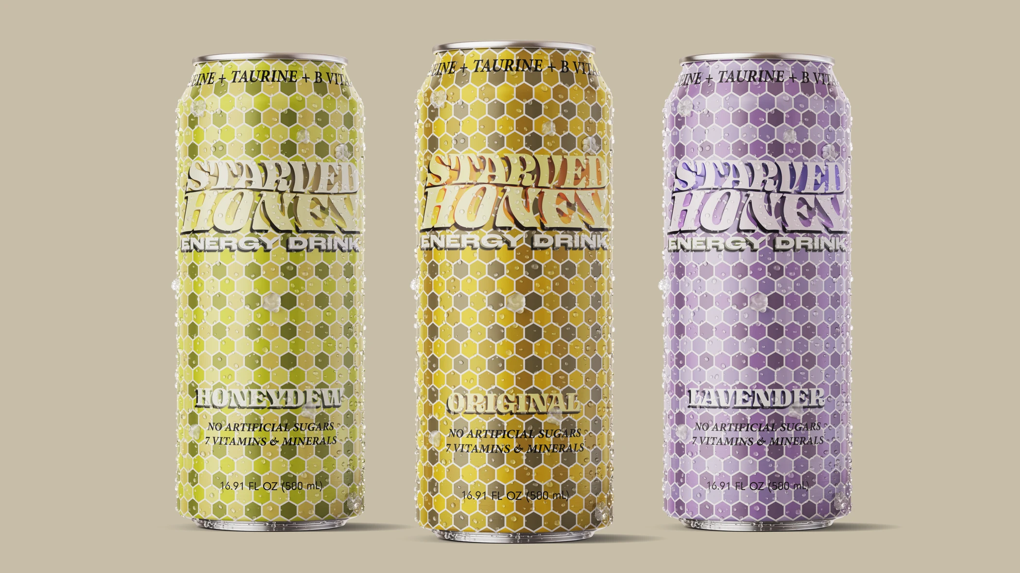 Starved Honey Energy Drink Spread of 3 (16×9)