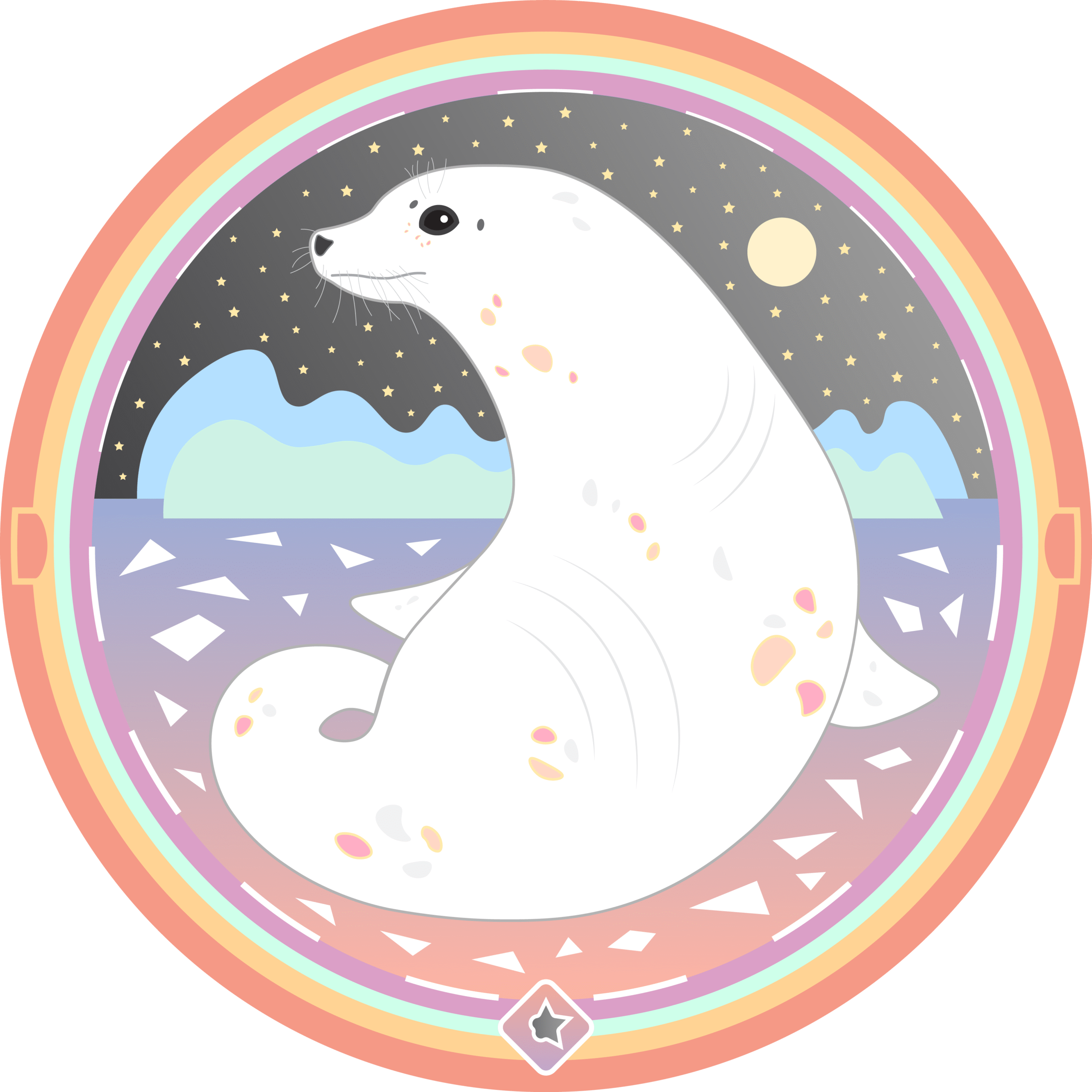 Residents of the Sea – Manhole Cover Coasters-04