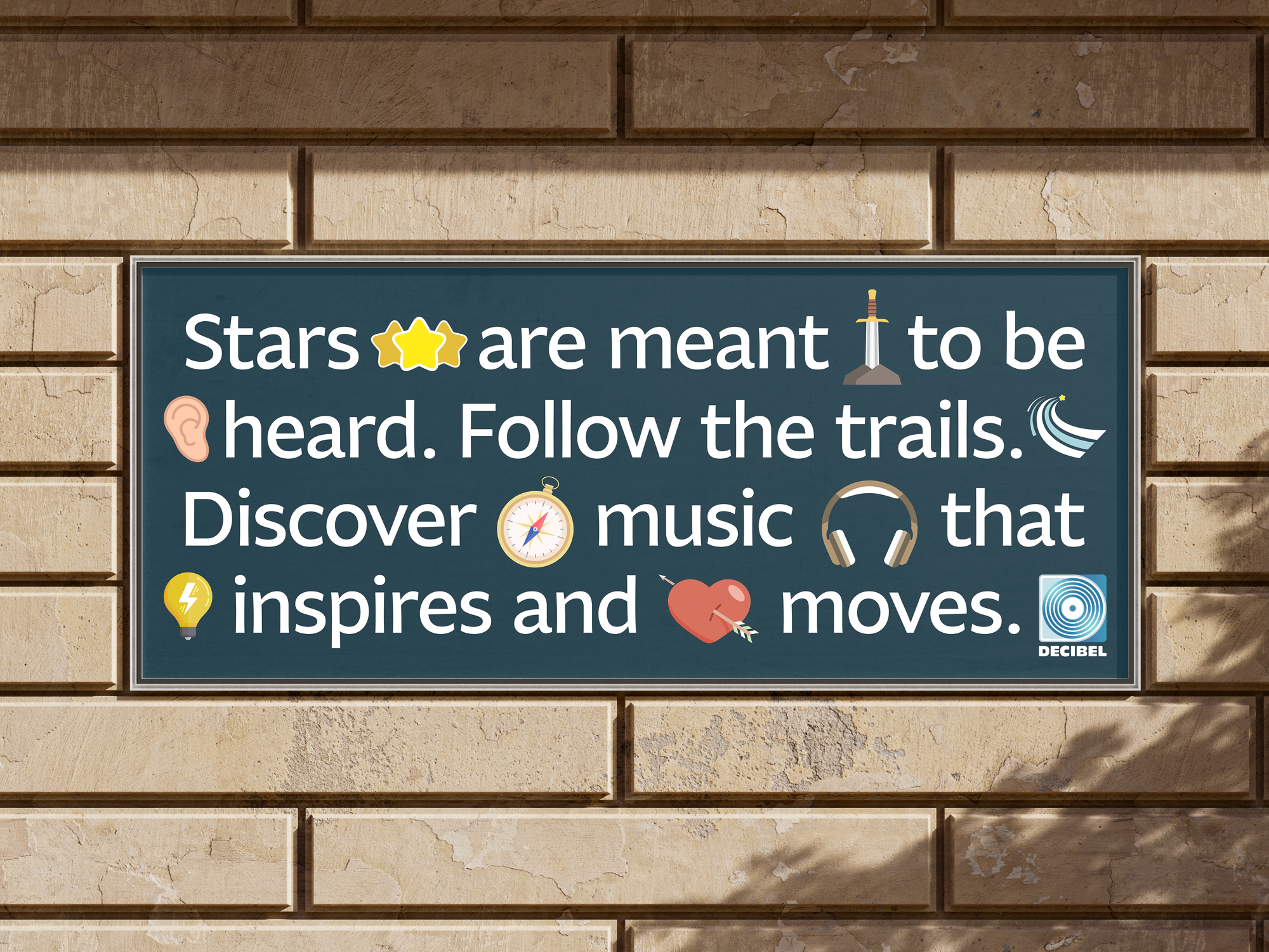 Decibel NoRe Billboard on Brick Wall